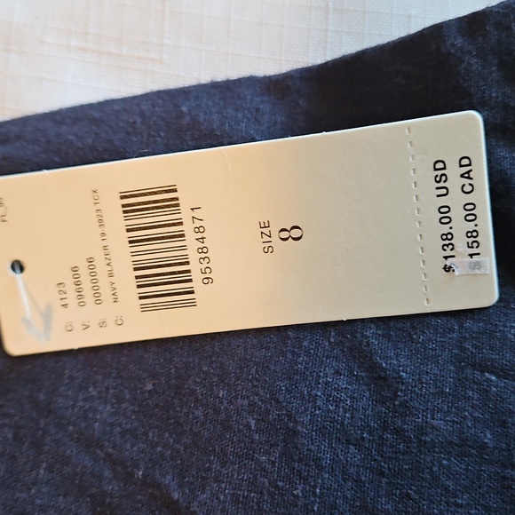 Anthropologie Anthropologie Linen Extended Waist Pants Navy Blue - Picture 6 of 8
